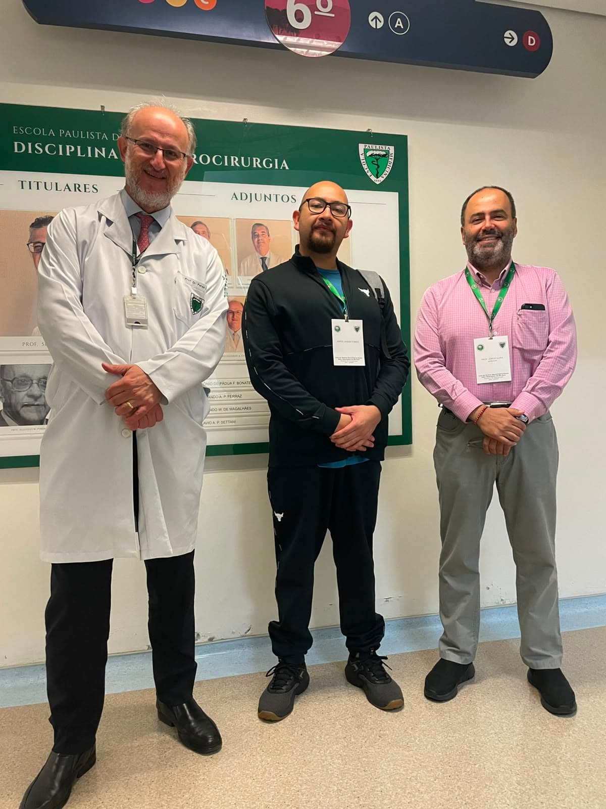 Feres Chaddad y Jorge Mura junto al Dr. Jorge Jiménez Torres